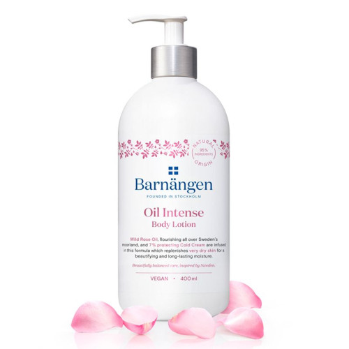 Barnangen Oil Intense Body Lotion with Wild Rose Oil for Very Dry Skin 13.53 fl oz (400 ml)
