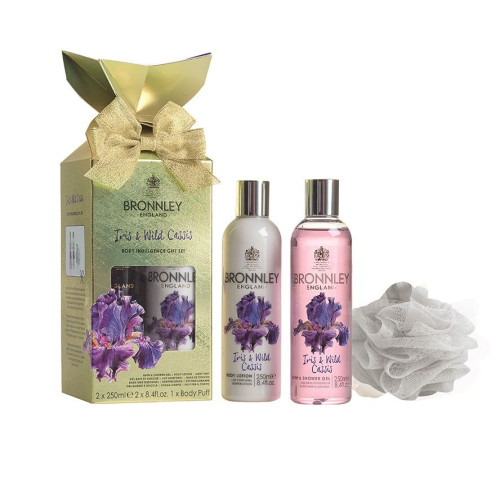 Bronnley Lily of the Valley Iris and Wild Cassis Promo Body Care Set with Iris and Wild Cassis Fragrance in a Luxury Gift Box