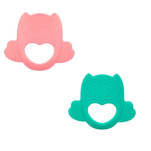 Canpol Babies Silicone Teether Owl for Children 0+ Months