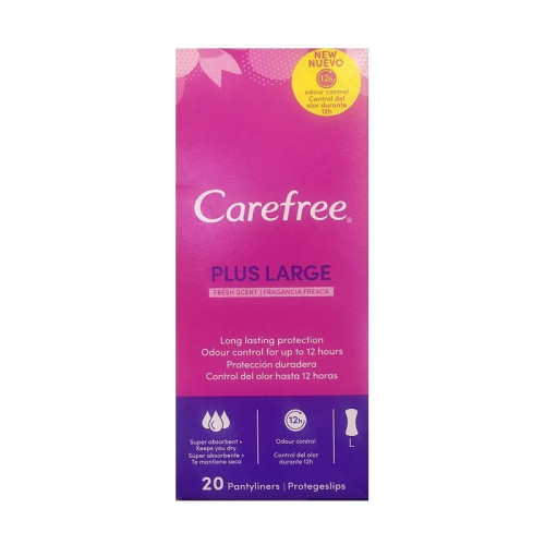 Carefree Plus Large Women's Daily Pads 20 pcs