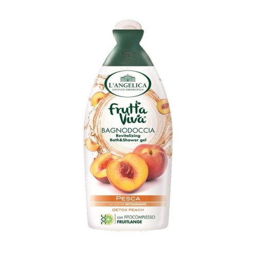 Langelica Frutta Viva Shower Gel and Bath Foam with Peach 16.91 fl oz (500 ml)