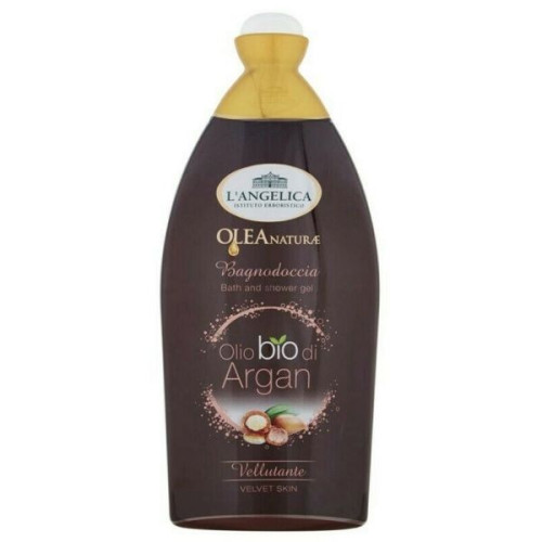 Langelica Olea Naturae Organic Shower Gel and Bath Foam with Argan Oil 16.91 fl oz (500 ml)