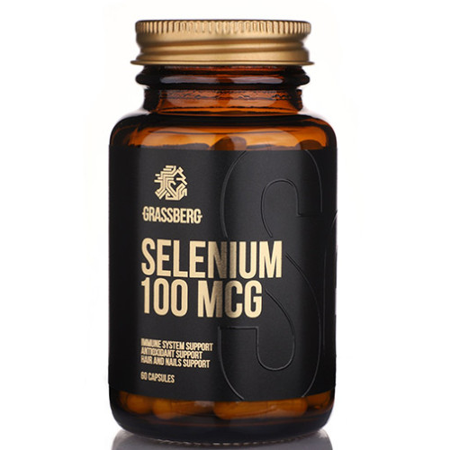 Grassberg Selenium 100mcg 60 Capsules