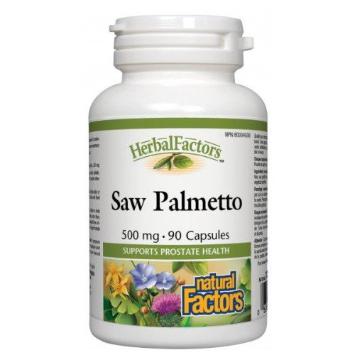 Herbal Factors Saw Palmetto for Inflamed Prostate and Frequent Urination 90 Capsules