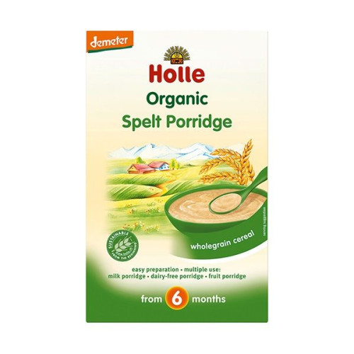 Holle Organic Baby Porridge Made from Spelt for 6+ Months and Up 8.82 oz (250 g)
