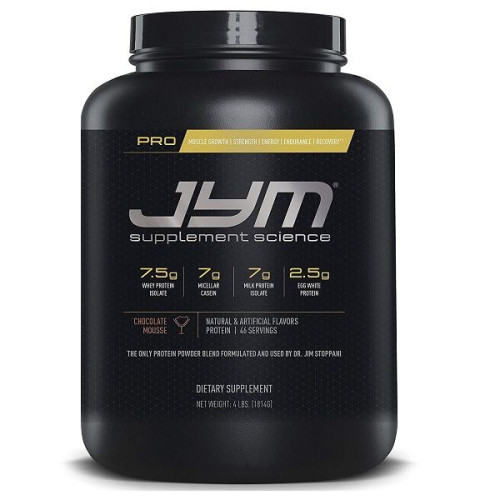 Jym Pro Protein Blend of Fast Moderate and Slow Digesting Proteins Chocolate Mousse 4.03 lb (1828 g)