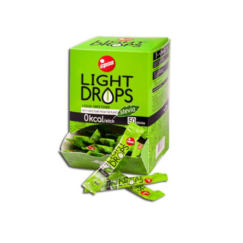 Light Drops Liquid Sweetener with Stevia 50 Sachets