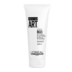 L'oreal Professionnel Tecni Art Fix Max Extra Strong Hold Hair Gel 6.76 fl oz (200 ml)