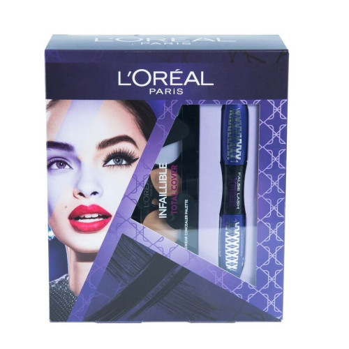 L'oreal Promo Set Concealer Palette and False Lash Superstar X Fiber Mascara and 2-in-1 Mascara Base
