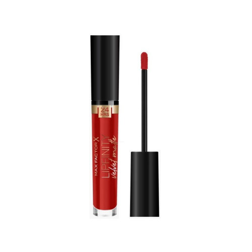 Max Factor Lipfinity Velvet Matte Long-Lasting Matte Liquid Lipstick 025 Red Luxury