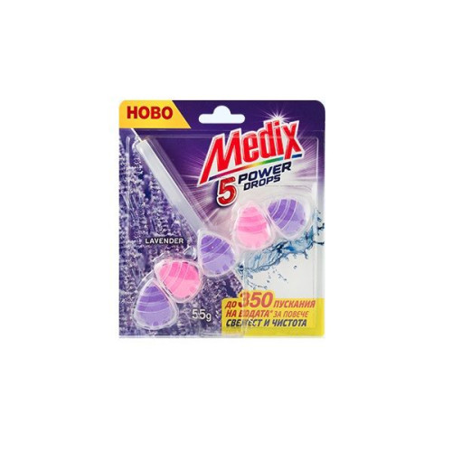 Medix WC Fresh Drops Lavender Solid Toilet Block with Lavender Scent 1.94 oz (55 g)