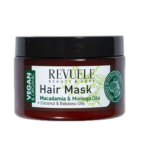 Revuele Vegan and Organic Mask for Dry Damaged and Brittle Hair 12.17 fl oz (360 ml)