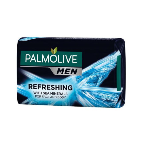 Palmolive Men Refreshing Soap for Men Sea Minerals for Face and Body 3.17 oz (90 g)