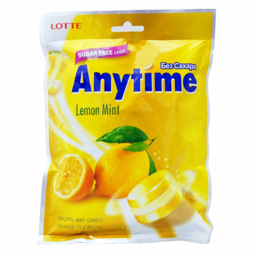 Xylitol Anytime Sugar-Free Lemon and Mint Flavor Candies 2.61 oz (74 g)