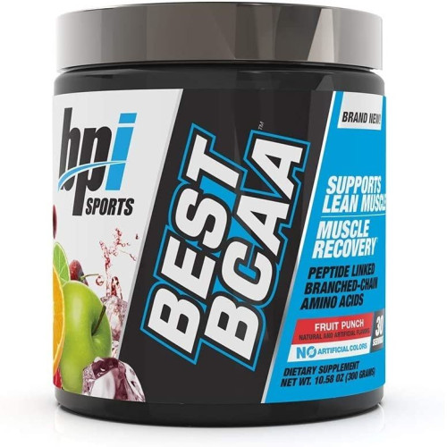 BPI Sports Best BCAA Amino Acids with Fruit Punch Flavor 1.32 lb (600 g)
