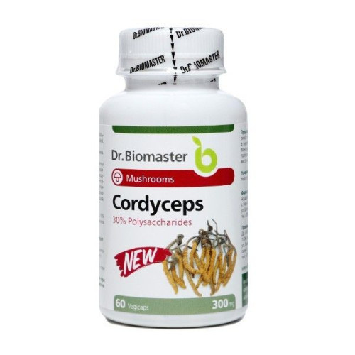 Dr. Biomaster Cordyceps with 30% Polysaccharides 300 mg 60 Capsules
