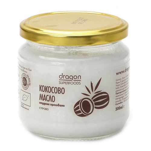 Dragon Superfoods Organic Cold-Pressed Coconut Oil 10.14 fl oz (300 ml)