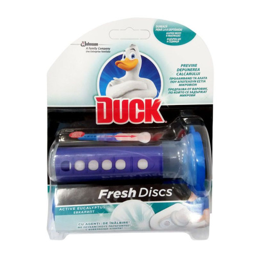 Duck Active Eucalyptus Gel Disc for Toilet Bowl with Eucalyptus Scent 1 pc