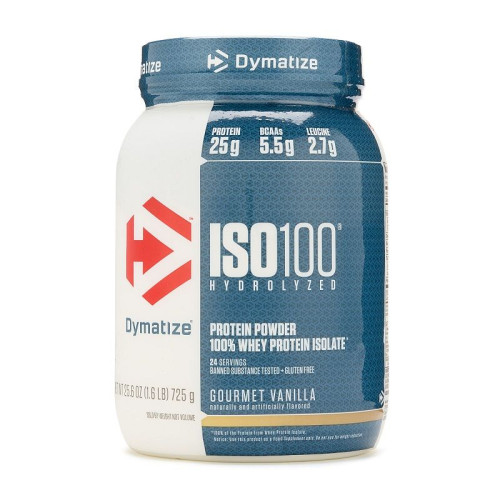 Dymatize Iso 100 Hydrolyzed Whey Protein Isolate Vanilla 1.6 lb (725 g)