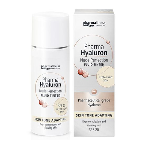 Pharma Hyaluron Toning Anti-Aging Face Fluid with Mattifying Effect SPF 20 Ultra Light Color 1.69 fl oz (50 ml)
