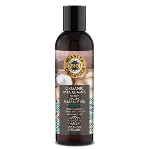 Planeta Organica Body Massage Oil with Organic Macadamia Oil 6.76 fl oz (200 ml)