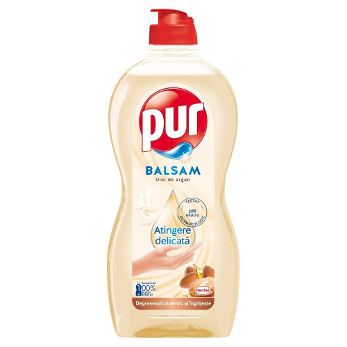 Pur Balm Dishwashing Liquid with Argan Oil 15.22 fl oz (450 ml)