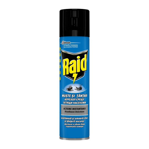 Raid Action Immediate Aerosol Against Flying Insects 13.53 fl oz (400 ml)