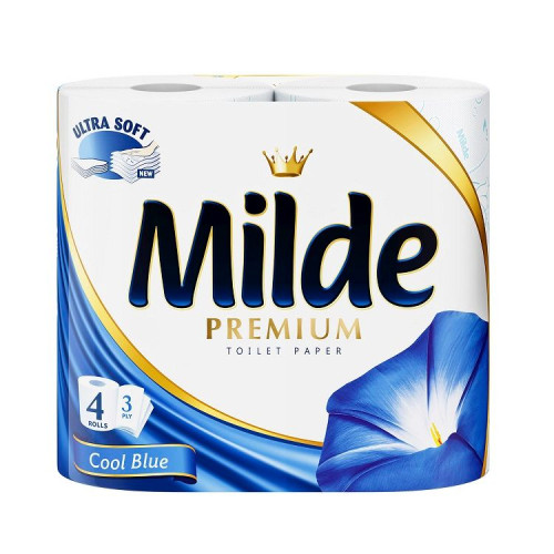 Milde Premium Cool Blue Scented 3-ply Toilet Paper 4 Rolls