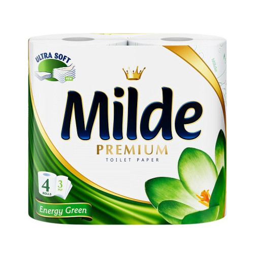 Milde Premium Energy Green Scented 3-ply Toilet Paper 4 Rolls