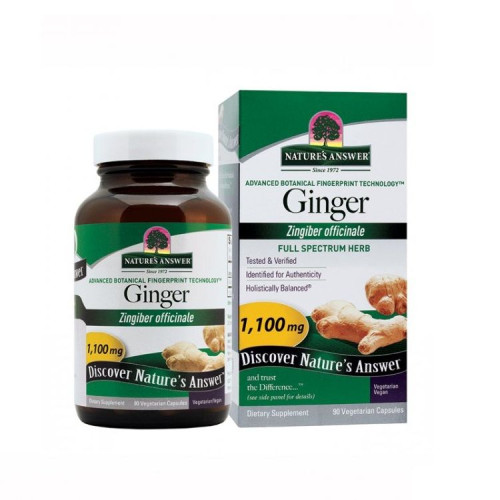 Nature's Answer Ginger for a Healthy Digestive System 1100 mg 90 Capsules