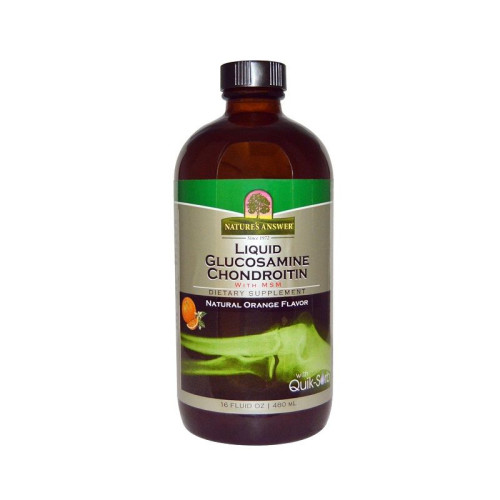 Nature's Answer Liquid Glucosamine Chondroitin and MSM for Healthy Joints 16.23 fl oz (480 ml)