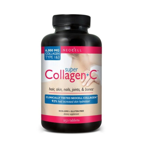 Neocell Super Collagen + C for Healthy Hair Skin Nails Muscles and Joints 250 Tablets