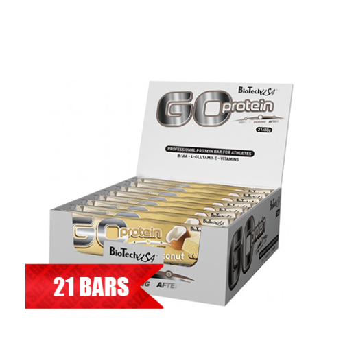 Biotech USA Go Protein Bar Chocolate Marzipan 21 x 2.82 oz (80 g)