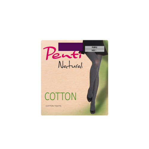 Penti Natural Cotton Women's Cotton Tights Color Black Size L 1 pc