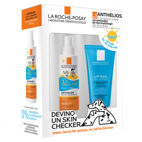 La Roche Anthelios Set Spray SPF 30+ and Kids Milk SPF 50+