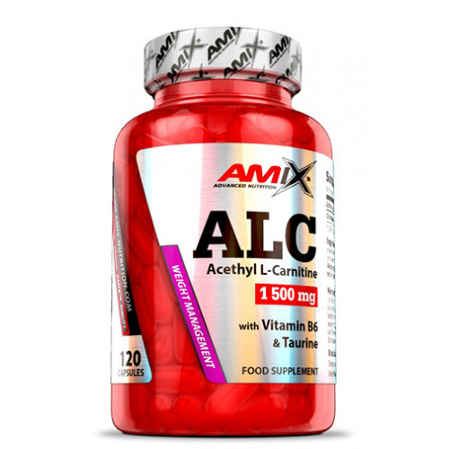 Amix ALC Acetyl-L-Carnitine with Taurine & Vitamin B6 120 Capsules