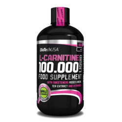 Biotech USA L-Carnitine 100.000 Liquid Cherry 16.91 fl oz (500 ml)