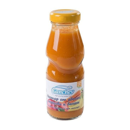 Ganchev Apple Carrot and Banana Nectar for Children 4+ Months 6.76 fl oz (200 ml)