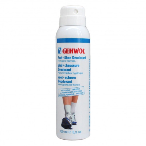 Gehwol Deodorizing Spray for Feet and Shoes for Daily Use 5.07 fl oz (150 ml)
