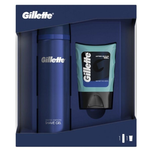 Gillette Limited Edition Shaving Gel and Aftershave Gel Promo Set