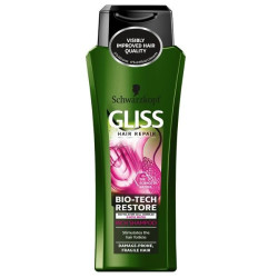 Gliss Bio-Tech Restore Restorative Shampoo for Fragile and damage-prone Hair 8.45 fl oz (250 ml)