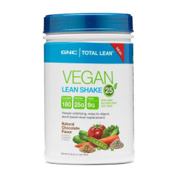 GNC Total Lean Plant-Based Protein Shake for Weight Loss Chocolate Flavor 1.71 lb (776 g)