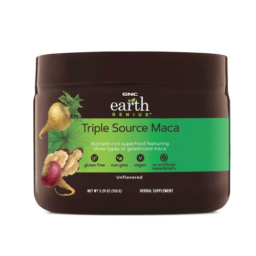 GNC Earth Genius Triple Source Maca for Libido Enhancement 5.29 oz (150 g)