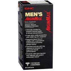 GNC Men's Arginmax for Men Formula for Improving Sexual Function 90 Softgel Capsules