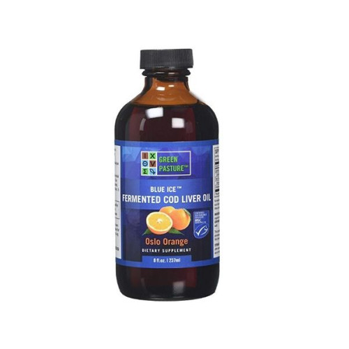 Green Pasture Fish Oil from Fermented Cod Liver with Orange Flavor 8.01 fl oz (237 ml)