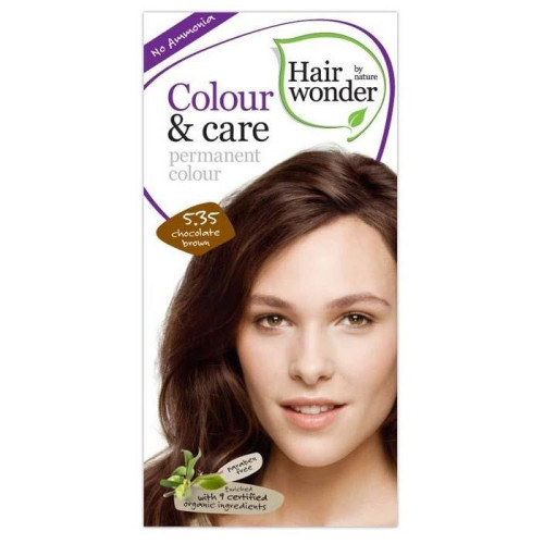 Hairwonder Color and Care Permanent Ammonia-Free Hair Dye 5.35 Chocolate Brown