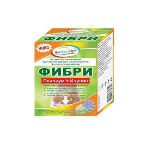 Harmony Light Psyllium Fiber + Inulin for Regulating the Gastrointestinal Tract 14 Sachets