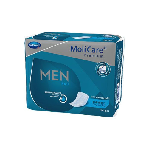 Hartmann Molicare Men Absorbent Pads for Men with Light Incontinence 4 Drops 14 pcs
