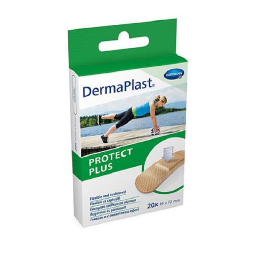 Hartmann DermaPlast Protect Plus Hypoallergenic Waterproof Plasters 0.75"/2.83" (19/72 mm) 20 pcs
