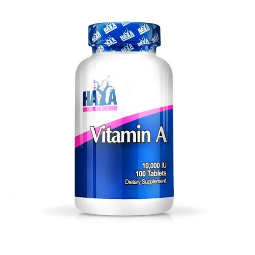 Haya Labs Vitamin A for Strong Eyesight 10000 i.u. 100 Capsules